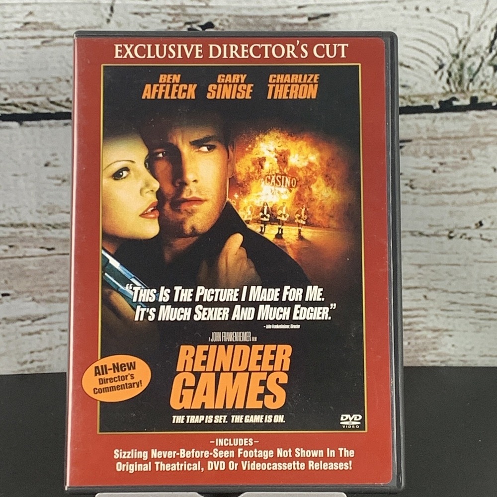 Reindeer Games (DVD, 2001, Directors) Ben Affleck, Gary Sinise, Charlize Theron‎